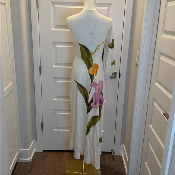 SOLD - FARM Rio One-Shoulder Dress Floral Design Size S - Picture 10 of 10